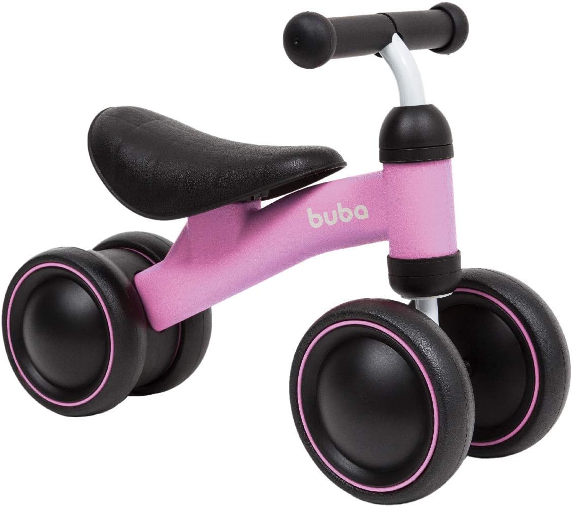 BICICLETA DE EQUILIBRIO 4 RODAS ROSA BUBA