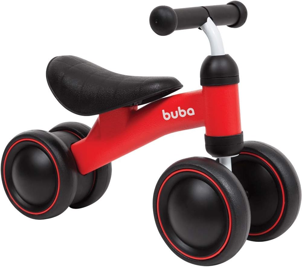 BICICLETA DE EQUILIBRIO 4 RODAS VERMELHA BUBA