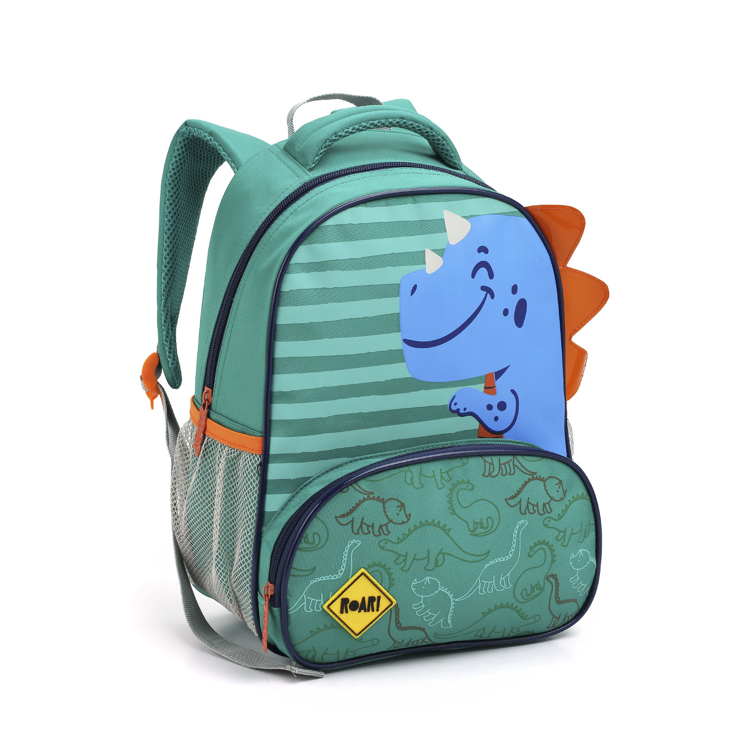 MOCHILA INFANTIL 13" DINOSSAURO VERDE