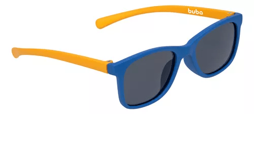 OCULOS DE SOL BUBA FLEXÍVEL 3 A 5 ANOS AZUL E AMARELO