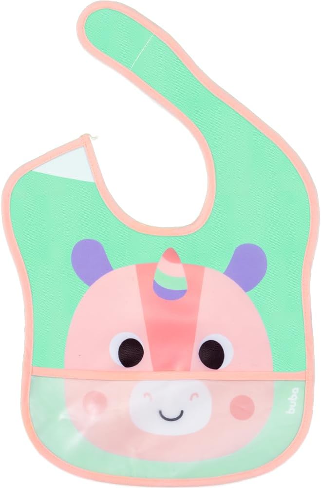 BABADOR COM BOLSO BUBA ZOO UNICORNIO