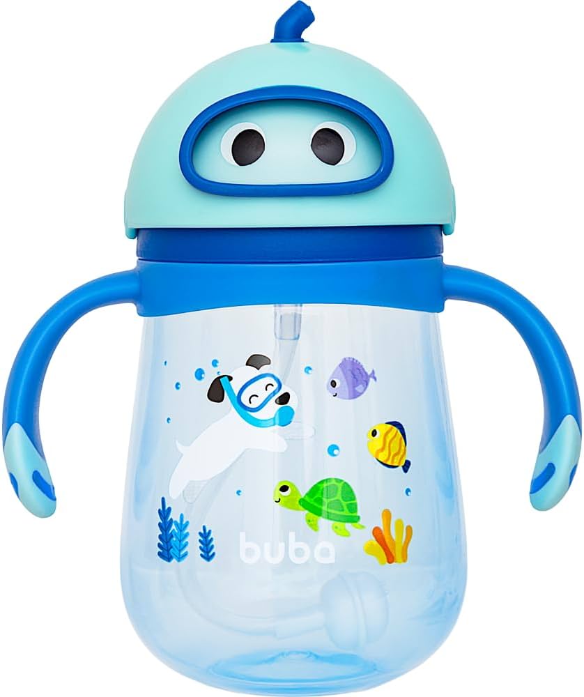 COPO COM CANUDO 300 ML MERGULHO  BUBA