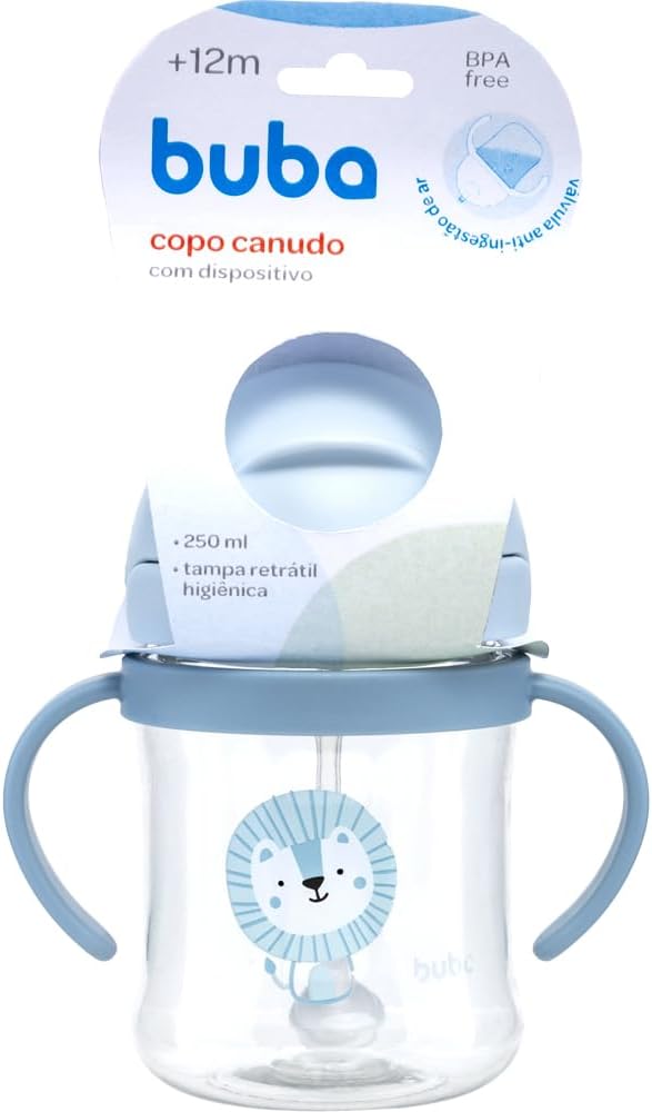 COPO COM DISPOSITIVO CANUDO LEAOZINHO BUBA