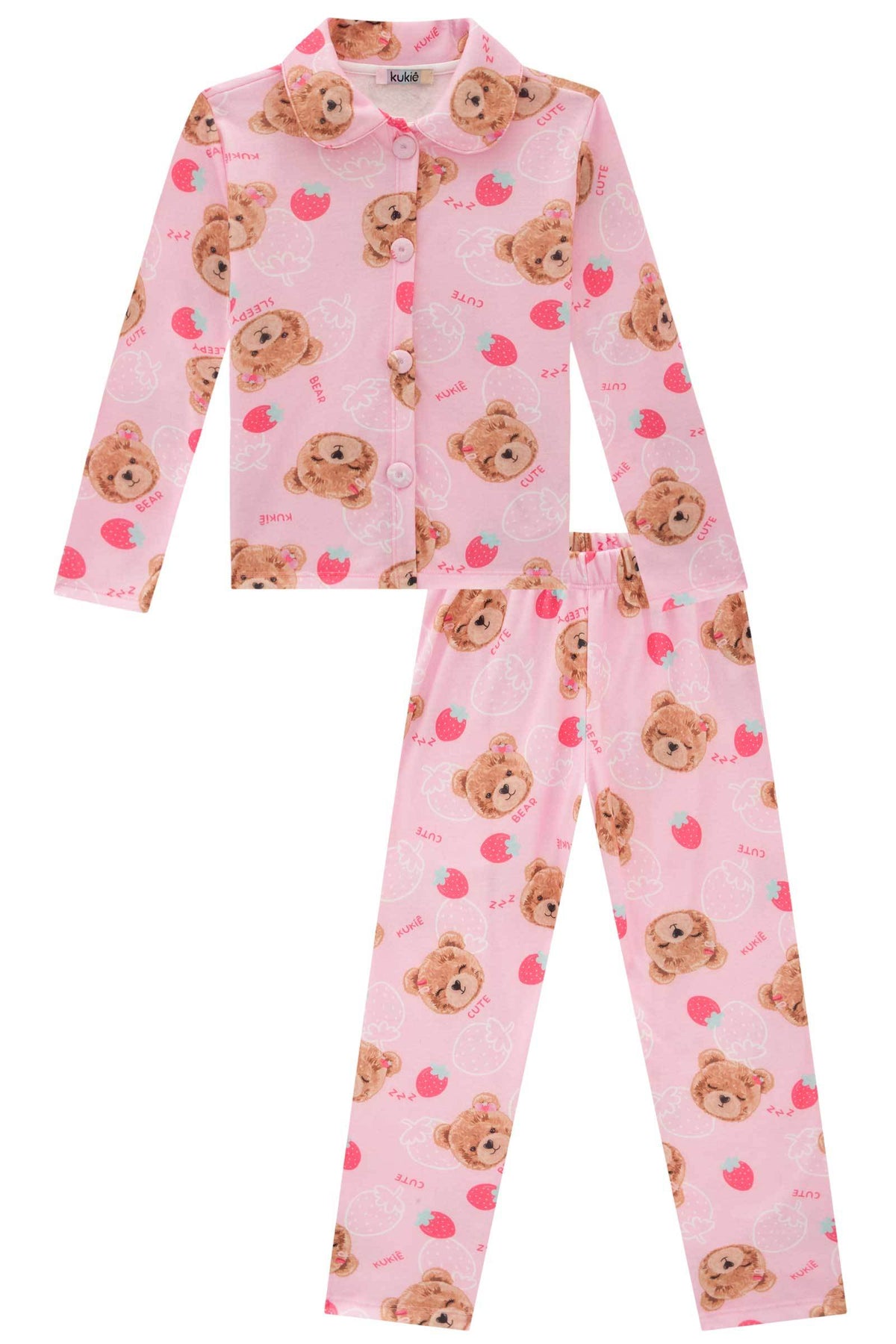 PIJAMA INVERNO KUKIE KIDS URSINHA FOFA