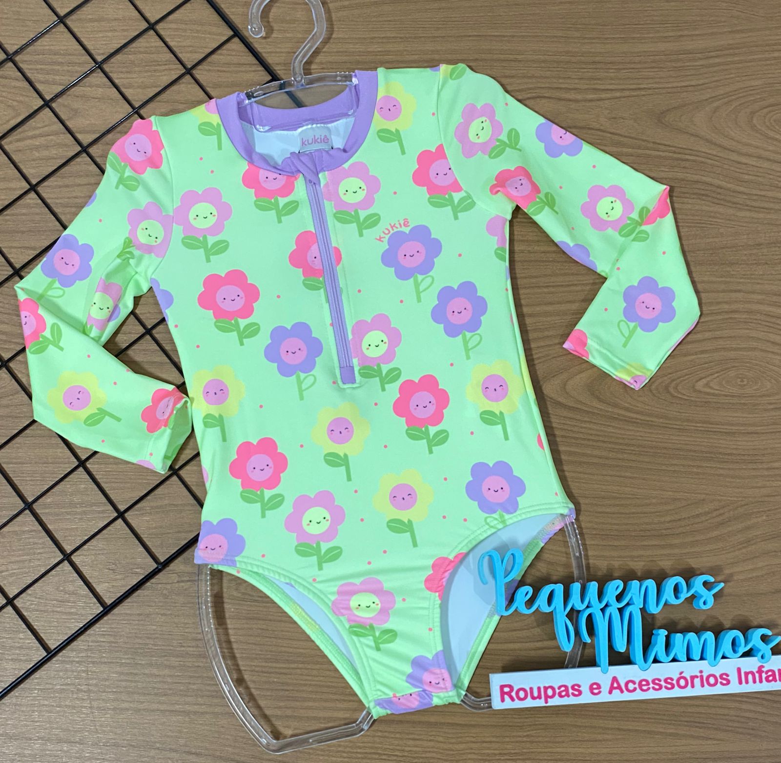 MAIO INFANTIL KUKIE BABY FLORAL VERDE