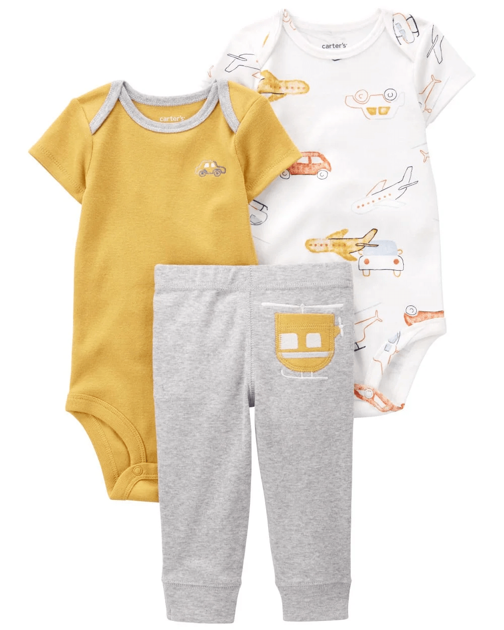 CONJUNTO 3 PEÇAS CARTERS MENINO CARROS