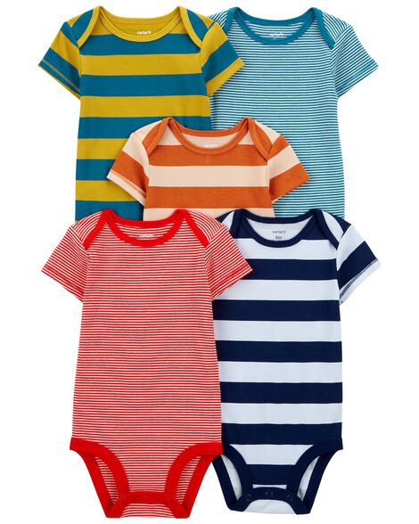 KIT BODY CARTERS 5 PEÇAS MENINO LISTRAS