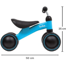 BICICLETA DE EQUILIBRIO 4 RODAS AZUL BUBA