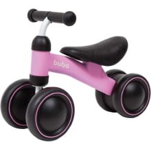 BICICLETA DE EQUILIBRIO 4 RODAS ROSA BUBA