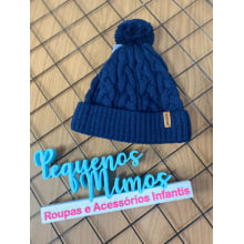 GORRO LUCBOO TRICOT MENINO AZUL MARINHO