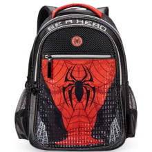 KIT MOCHILA COM LANCHEIRA E ESTOJO SPIDER DARK ARANHA SPIDER DENLEX