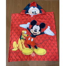 TOALHA PONCHO INFANTIL MICKEY