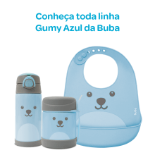 BABADOR DE SILICONE GUMY AZUL BUBA