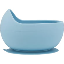 BOWL EM SILICONE COM VENTOSA AZUL BUBA