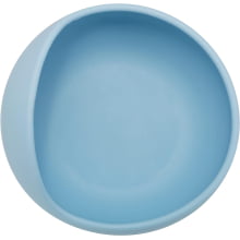 BOWL EM SILICONE COM VENTOSA AZUL BUBA