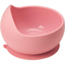 BOWL EM SILICONE COM VENTOSA ROSA BUBA