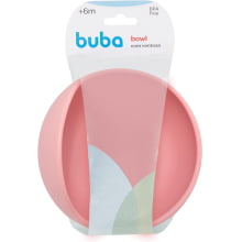 BOWL EM SILICONE COM VENTOSA ROSA BUBA