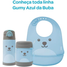 GARRAFA TÉRMICA COM CANUDO 400 ML LINHA GUMY BUBA