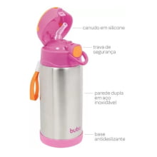 GARRAFA TÉRMICA INOX 400 ML BUBA