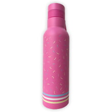 GARRAFA TERMICA SQUEEZE SEM CANUDO 500 ML REBECCA BONBON ROSA