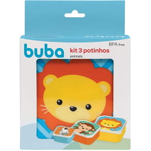 KIT 3 POTINHOS ANIMAL FUN BUBA