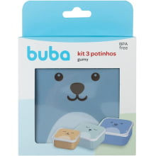 KIT 3 POTINHOS GUMY AZUL BUBA