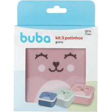 KIT 3 POTINHOS GUMY ROSA BUBA