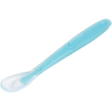 KIT COLHER SILICONE BABY - 2 PECAS - AZUL/VERDE