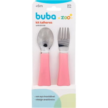 KIT TALHERES BUBA ZOO ROSA