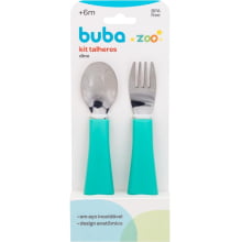 KIT TALHERES BUBA ZOO VERDE BUBA