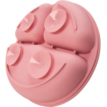 PRATINHO EM SILICONE COM VENTOSA ROSA BUBA