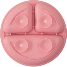 PRATINHO EM SILICONE COM VENTOSA ROSA BUBA