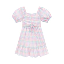 VESTIDO KUKIE KIDS XADREZ CANDY COLORS