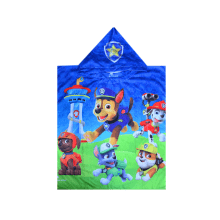 TOALHA PONCHO INFANTIL CHAASE PATRULHA CANINA