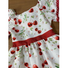 VESTIDO INFANTIL FESTAS KUKIE KIDS CEREJA