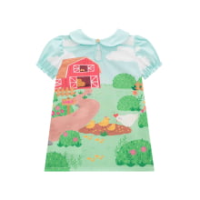 VESTIDO INFANTIL KUKIE BABY FAZENDINHA VERDE