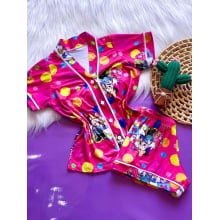 PIJAMA AMERICANO FEMININO MINNIE PINK