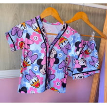 PIJAMA AMERICANO FEMININO TURMA DA MINNIE