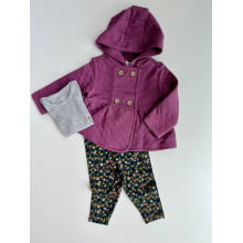 CONJUNTO 3 PEÇAS CARTERS MENINA METALASSE