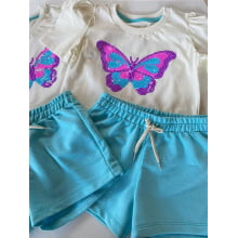 CONJUNTO BORBOLETA COLORS AZUL