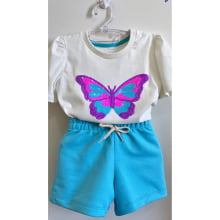 CONJUNTO BORBOLETA COLORS AZUL