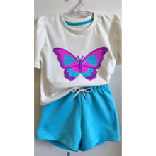 CONJUNTO BORBOLETA COLORS AZUL