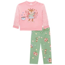 CONJUNTO INVERNO KUKIE BABY PELUCIADO CERVO BORBOLETA