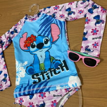 ROUPA DE BANHO MENINA STITCH UV 50+