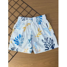 SHORT TACTEL ESTAMPADO AZUL