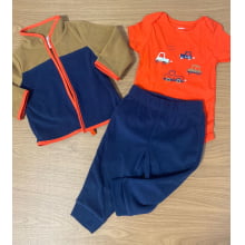 CONJUNTO 3 PEÇAS CARTERS MENINO FLEECE