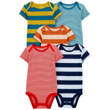 KIT BODY CARTERS 5 PEÇAS MENINO LISTRAS