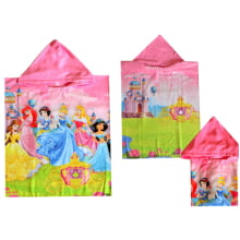 TOALHA PONCHO INFANTIL PRINCESAS